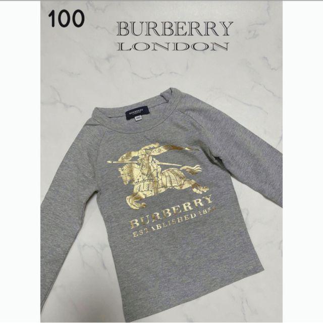 BURBERRY(バーバリー)のBURBERRY 100 ロンT ベビー キッズ カットソー  キッズ/ベビー/マタニティのキッズ服男の子用(90cm~)(Tシャツ/カットソー)の商品写真