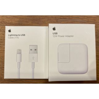 アップル(Apple)のApple電源アダプタとケーブルのセット（未開封）(バッテリー/充電器)