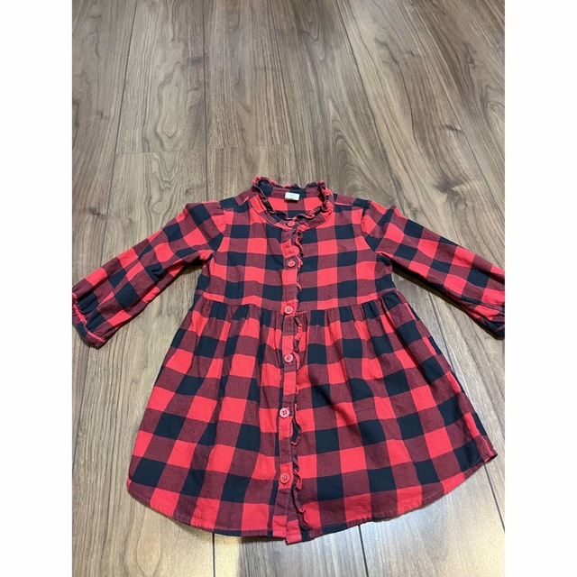 babyGAP(ベビーギャップ)のGAP シャツワンピース　2歳 キッズ/ベビー/マタニティのキッズ服女の子用(90cm~)(ワンピース)の商品写真