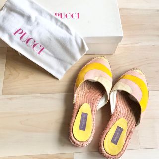 エミリオプッチ(EMILIO PUCCI)のエミリオプッチ　新品　フラットサンダルシューズ　エスパドリーユ(サンダル)