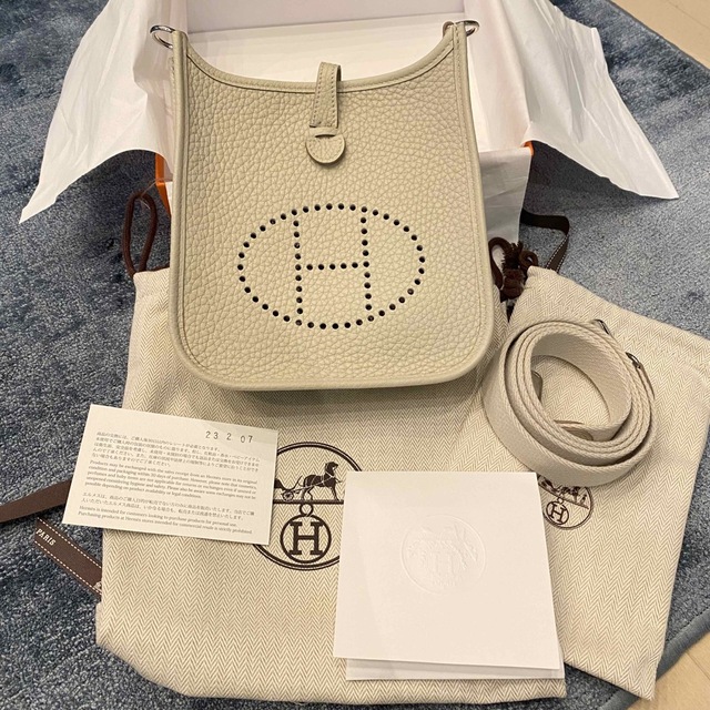 Hermes(エルメス)のYuka様専用　ショルダーバッグ エブリンTPM mini シルバー金具 U刻印 レディースのバッグ(ショルダーバッグ)の商品写真