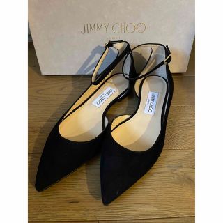 ジミーチュウ(JIMMY CHOO)の新品⭐︎JIMMY CHOO LUCY FLAT 37 BLACK(バレエシューズ)