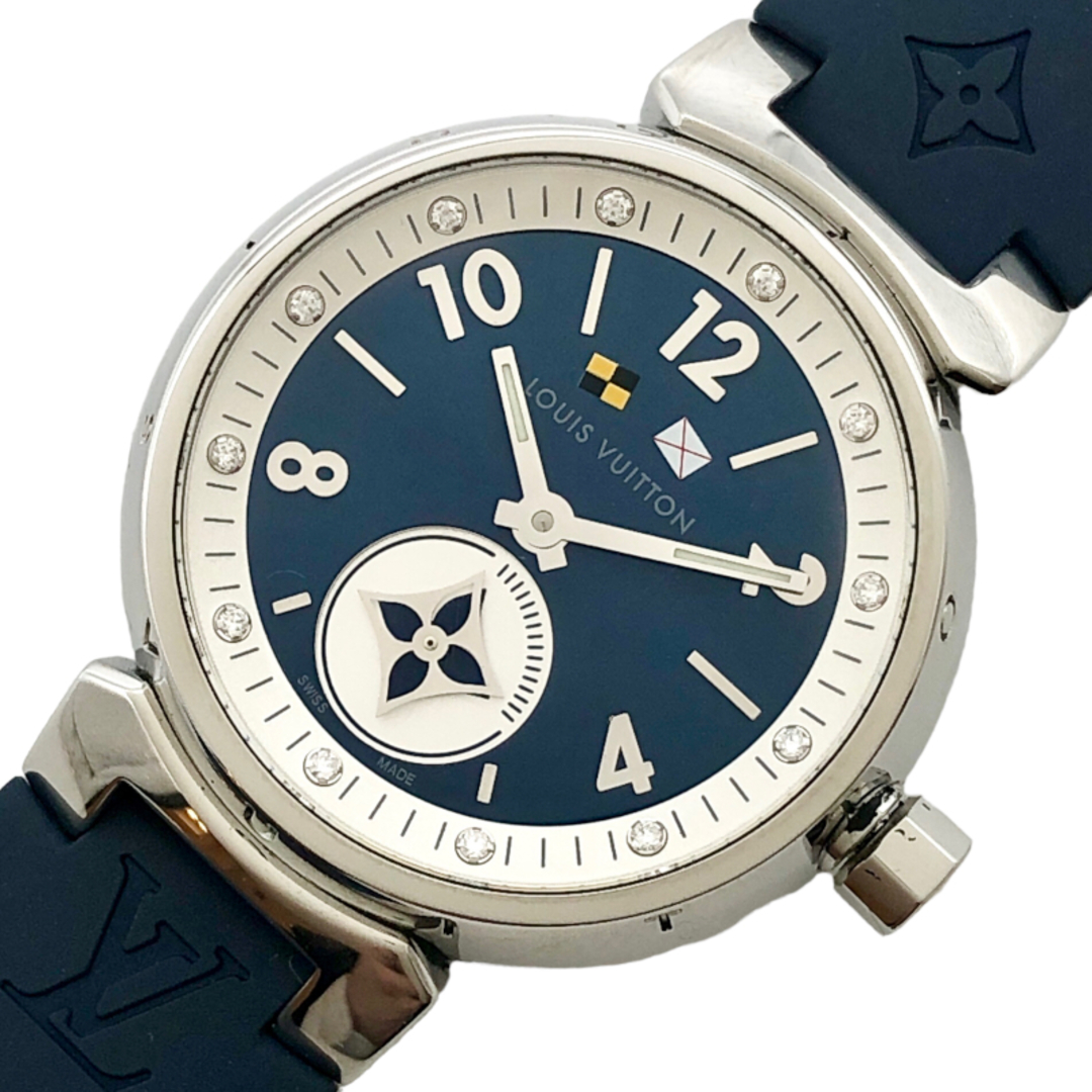 LOUIS VUITTON - 　ルイ・ヴィトン LOUIS VUITTON タンブール Q12MP SS クオーツ レディース 腕時計