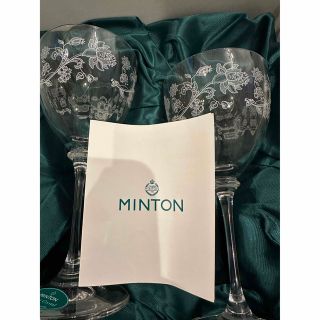 ミントン(MINTON)の【🌈様専用】　　ミントン（MINTON）ハドンホールクリスタル ペアワイングラス(グラス/カップ)