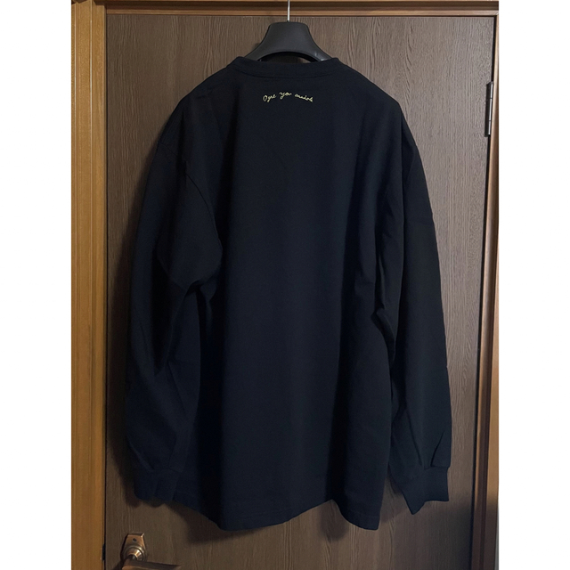 黒4新品 UNDERCOVER パッチ 刺繍 ロング Tシャツ オウガ ブラック