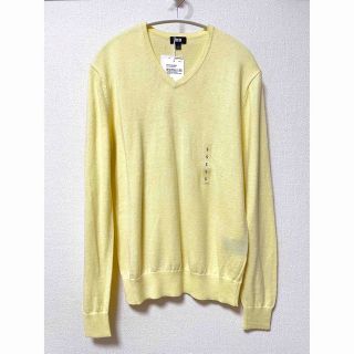 ユニクロ(UNIQLO)の★UNIQLO コットンカシミヤVネックセーター Sサイズ 未使用(ニット/セーター)