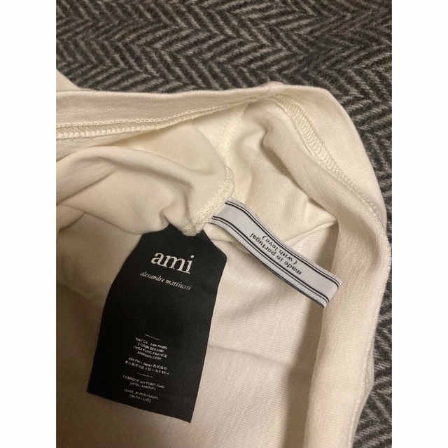 Ami Alexandre Mattiussi オフホワイト Tシャツ　XXSTシャツ/カットソー(半袖/袖なし)