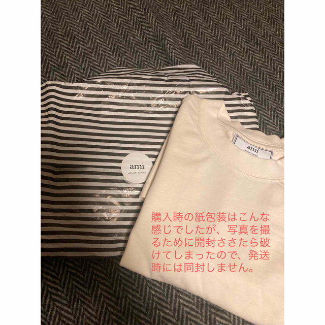 Ami Alexandre Mattiussi オフホワイト Tシャツ　XXSTシャツ/カットソー(半袖/袖なし)