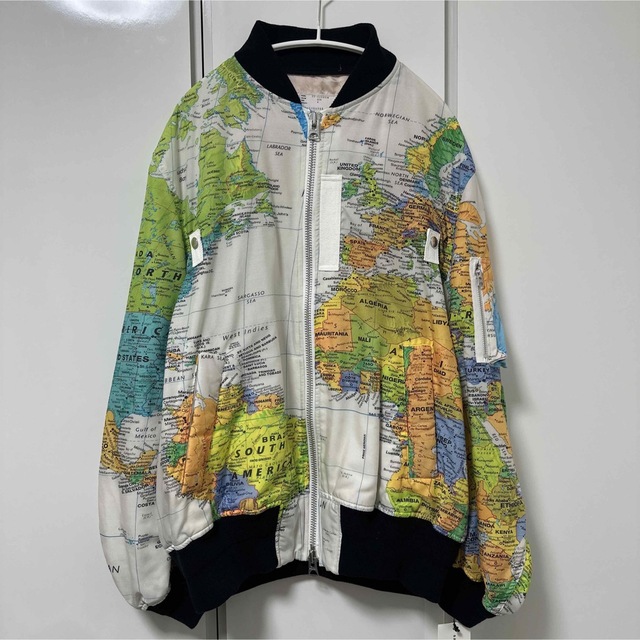 第一ネット sacai - 新品 Sacai 20ss world map bomber jacket