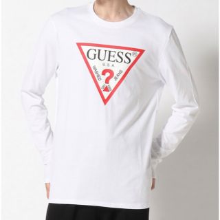 ゲス(GUESS)のGUESS ロンT ホワイト(Tシャツ/カットソー(七分/長袖))