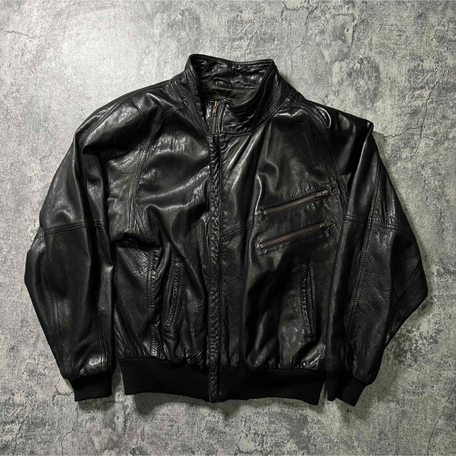 【ECHT LEDER】希少 年代物 レザージャケット アメカジ 90s 革 【ECHT LEDER】希少 年代物 レザージャケット アメカジ 90s 革