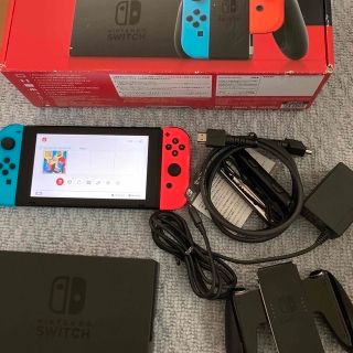 ニンテンドースイッチ(Nintendo Switch)のNintendo Switch JOY-CON(L) (R)本体セット中古動作品(携帯用ゲーム機本体)