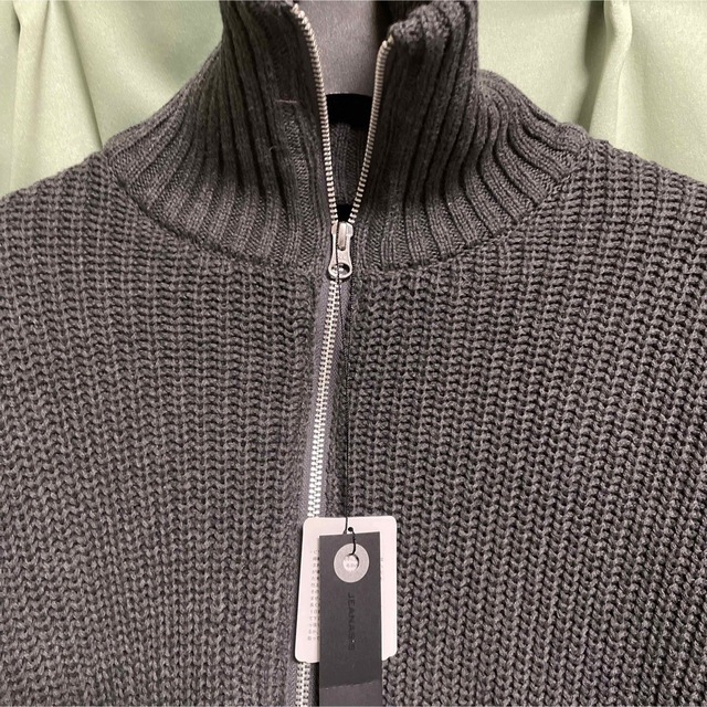 JEANASIS - ジーナシス✧新品✧5GアゼクラッシュZIPカーディガンの