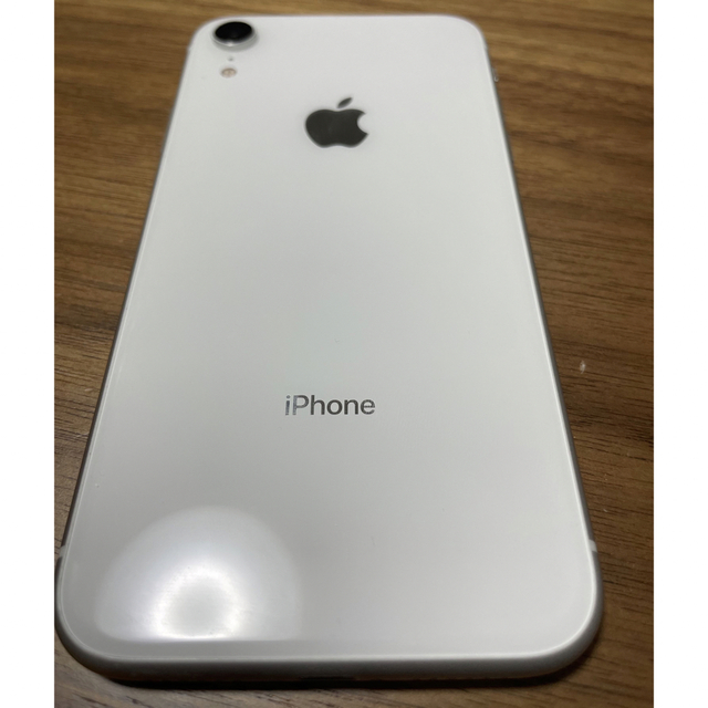 アップル iPhoneXRホワイト ※画面割れ・傷あり - スマートフォン本体