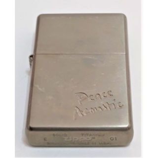 ジッポー(ZIPPO)のZIPPO PEACE AcousticSolidTitaniumソリッドチタン(タバコグッズ)