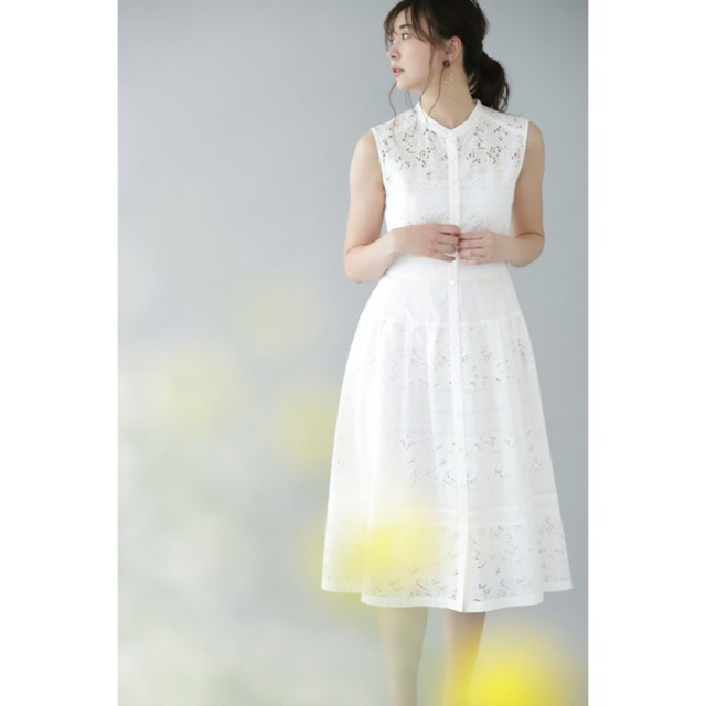 ジルスチュアート　ホワイトライン　ドレス　ワンピース　XSサイズ