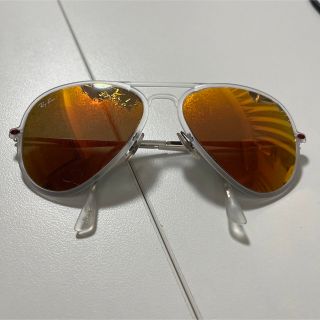 ケース付き RayBan レイバン サングラス メガネ 濃いオレンジ