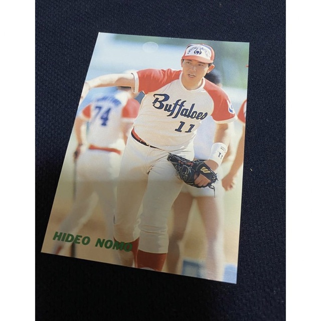 激レア 1991年カルビー野球カード当選品 ビックカード 野茂英雄 近鉄