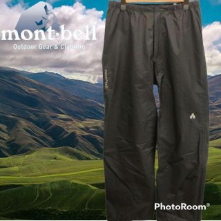 モンベル(mont bell)の➁美品　mont-bell　モンベル　ストームクルーザーパンツ　M　グレー(登山用品)