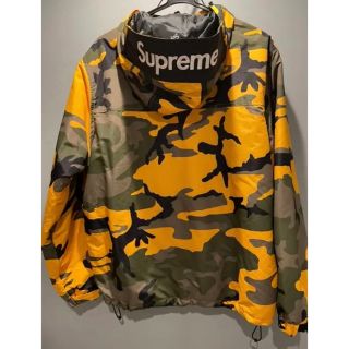 シュプリーム(Supreme)のSupreme Hooded Logo Half Zip イエローカモ(ナイロンジャケット)