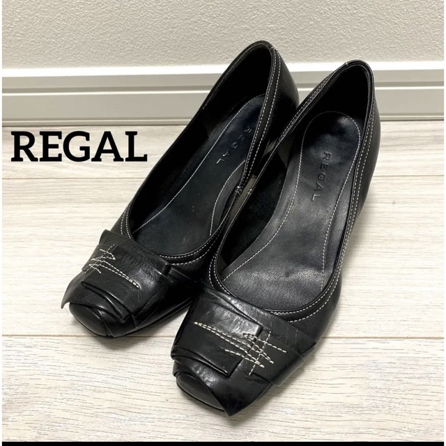 REGAL(リーガル)のREGAL リーガル　22.0 パンプス　ブラック レディースの靴/シューズ(ハイヒール/パンプス)の商品写真