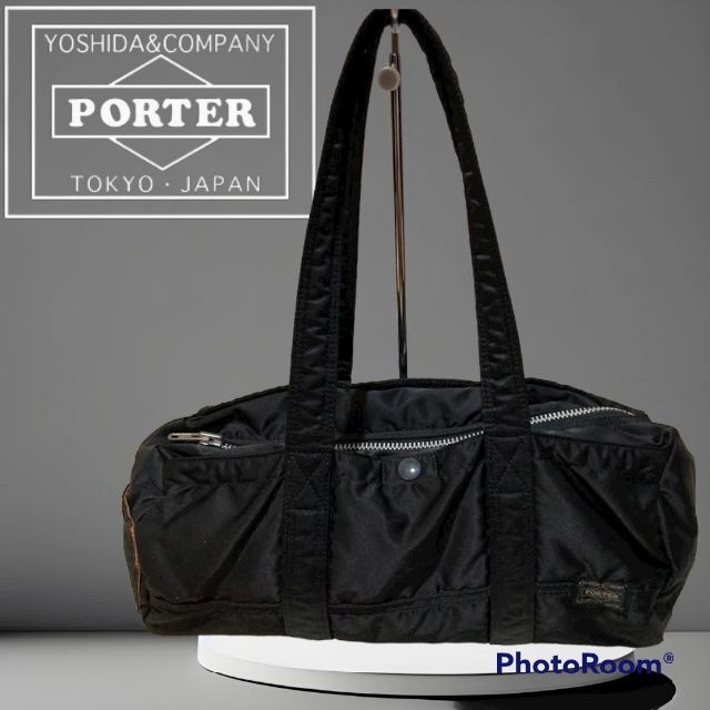 ➁PORTER ポータータンカー トートバッグ ボストンバッグブラック