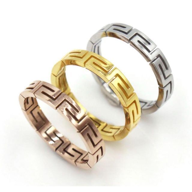 グレカ デザイン リング 指輪 ゴールド 20号 ユニセックス 新品 メンズのアクセサリー(リング(指輪))の商品写真