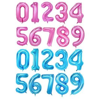 誕生日 数字 バルーン　0 1 2 3 4 5 6 7 8 9  色数字どれでも(ウェルカムボード)