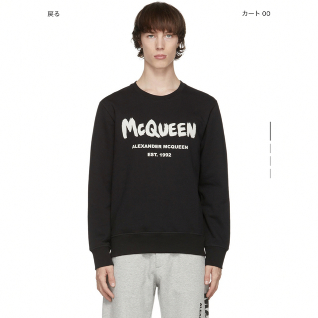 Alexander McQueen アレキサンダーマックイーン蛇腹柄スウェット