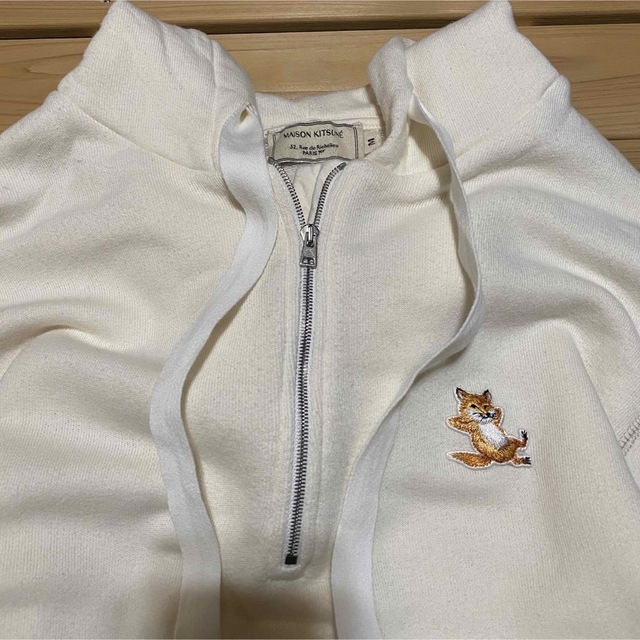 MAISON KITSUNÉ HALF-ZIPPED HOODIE xs