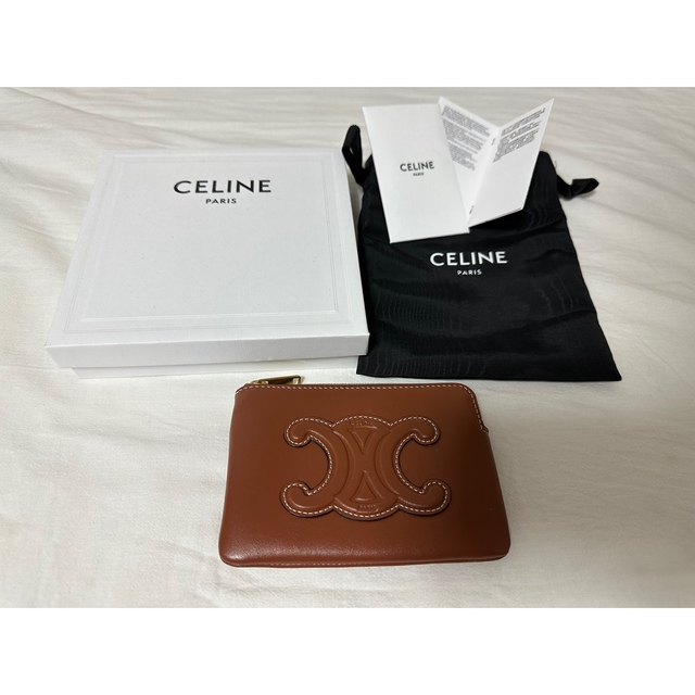 CELINE コイン＆カードポーチ / スムースカーフスキン あなたの ...