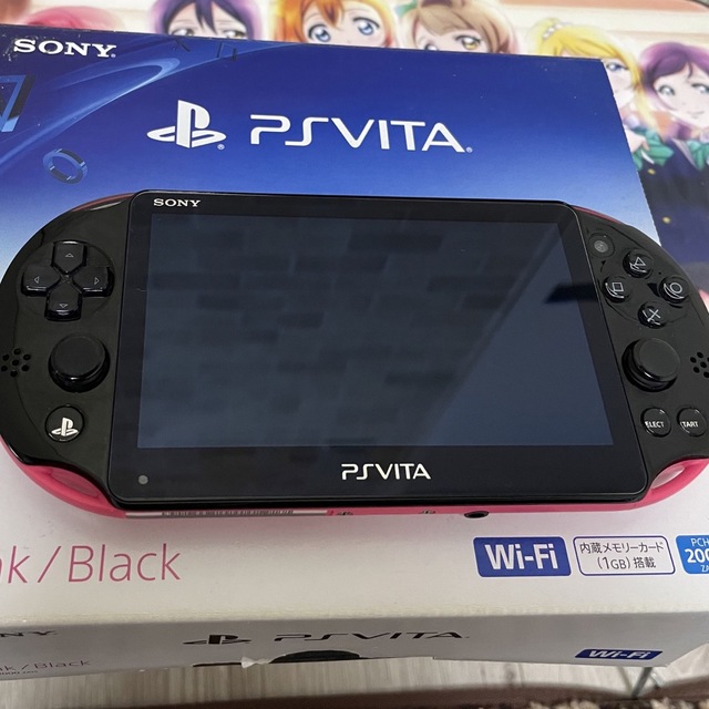 PlayStation Vita - PSVita PCHｰ2000ZA15 ピンク/ブラックWiFi ソフト 