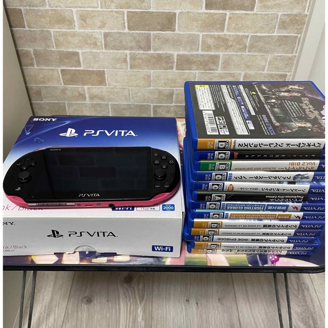 PSVita PCHｰ2000ZA15 ピンク/ブラックWiFi ソフト13本-uwasnet.org