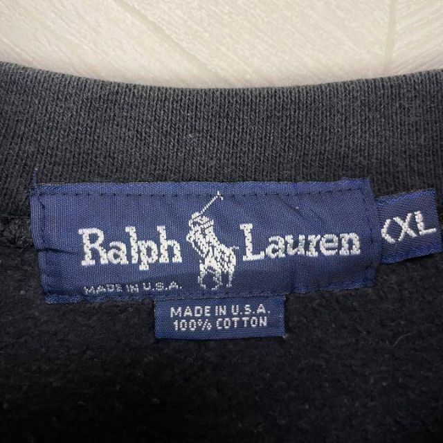 POLO RALPH LAUREN(ポロラルフローレン)の超激レア90s USA製 ポロラルフローレン トレーナー 超極太アーム ゆるだぼ メンズのトップス(スウェット)の商品写真