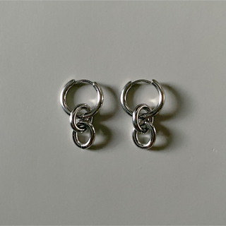 クラネ(CLANE)の2way mini chain pierce silver No.992(ピアス)
