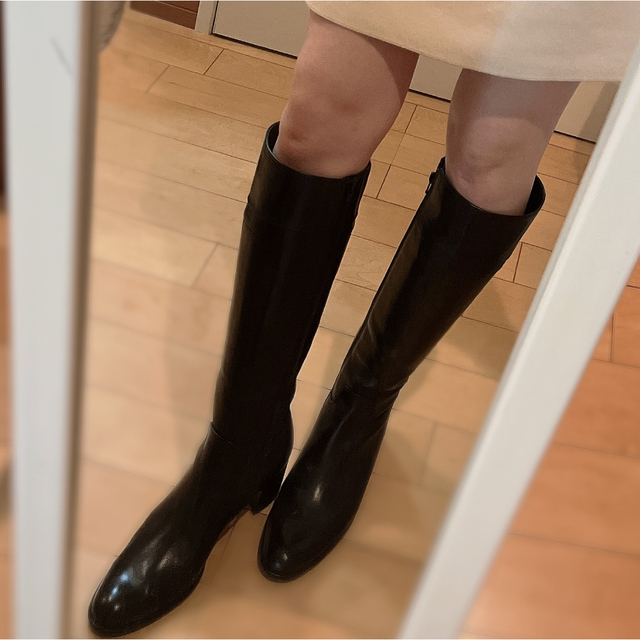 Pitti - 【美品】美脚ロングブーツ本革 ブラックの通販 by m* shop美品
