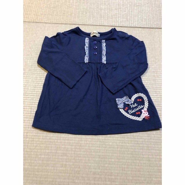 mikihouse(ミキハウス)のホットビスケッツ　長袖　Tシャツ　90cm キッズ/ベビー/マタニティのキッズ服女の子用(90cm~)(その他)の商品写真