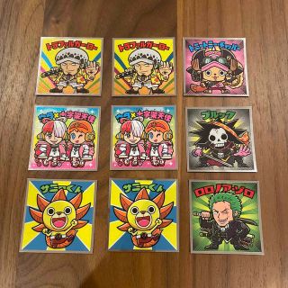 ワンピース(ONE PIECE)の【ONE PIECE】ロッテ　ワンピースマンRED シール　9枚セット(キャラクターグッズ)
