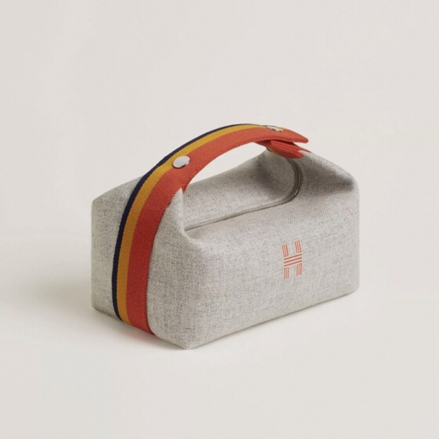 人気特価 ポーチ エルメス - Hermes ブリッド・ア・ブラック グレー PM