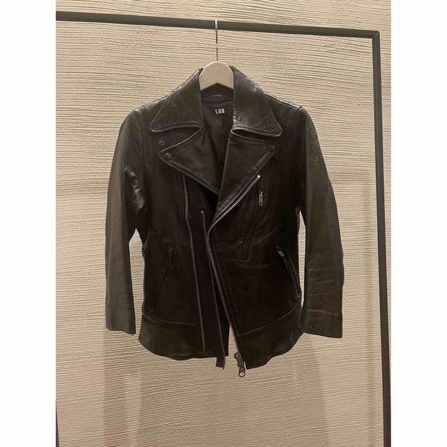 LGB ルグランブルー S-BIKERS レザー ライダースジャケット 七部袖
