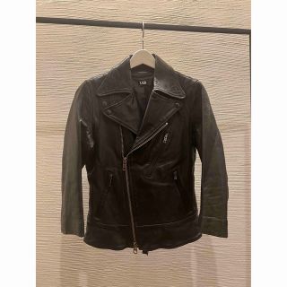 LGB ルグランブルー S-BIKERS レザー ライダースジャケット 七部袖-
