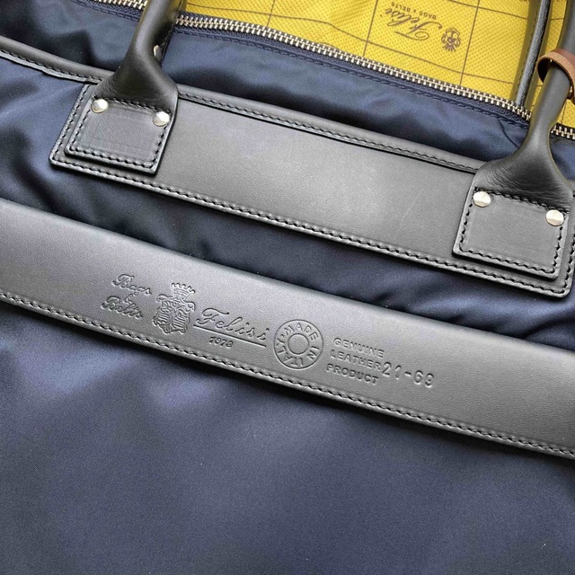 超人気の 未使用 Felisi フェリージ ナイロン×レザー トートバッグ