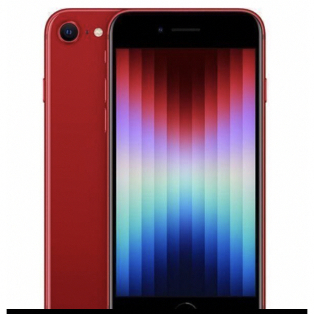 レッド容量新品 (第3世代) SIMフリーiPhone SE3 　64GBレッド 赤