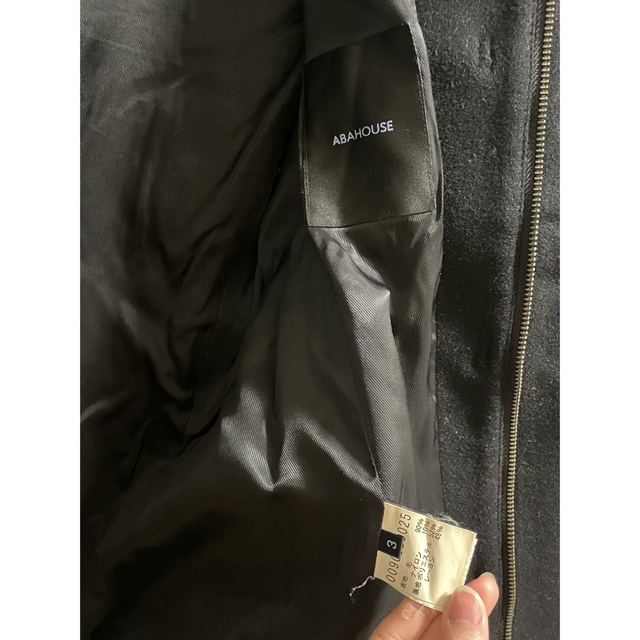ABAHOUSE(アバハウス)のアバハウス　ダッフルコート　黒 メンズのジャケット/アウター(ダッフルコート)の商品写真