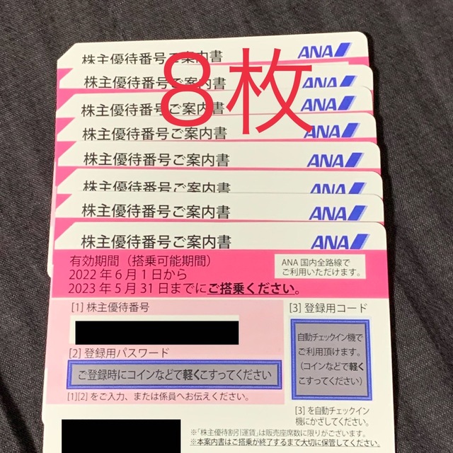 その他ANA株主優待　8枚　有効期限　2023年5月31日