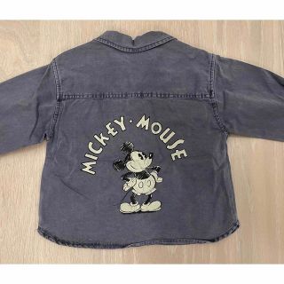 ザラキッズ(ZARA KIDS)のザラ ベビー ディズニー ミッキー デニム ジャケット(ジャケット/コート)