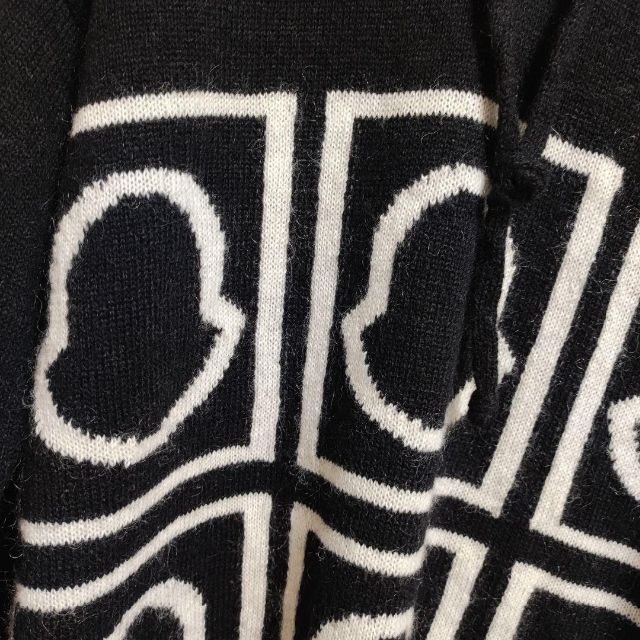 新品正規品 MONCLER モンクレール ニットパーカー XL ブラック 限定