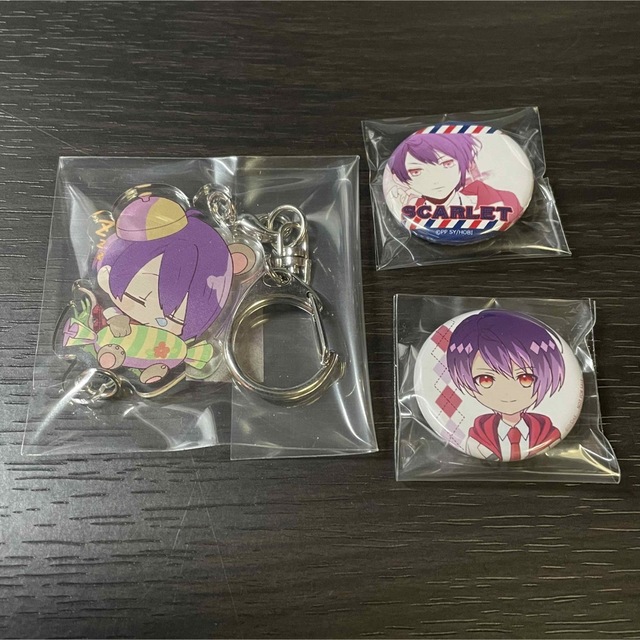 OZMAFIA!! オズマフィア スカーレット アクリルキーホルダー 缶バッジ