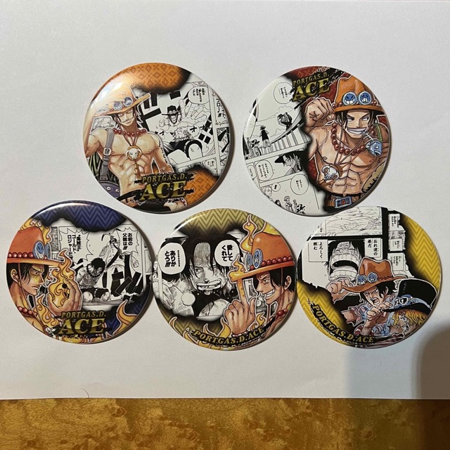 ONE PIECE アクスタ 缶バッジ エース