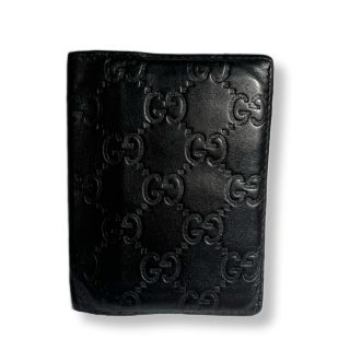 グッチ(Gucci)のGUCCI グッチ　GG柄　カードケース　名刺入れ　定期入れ　ブラック(名刺入れ/定期入れ)